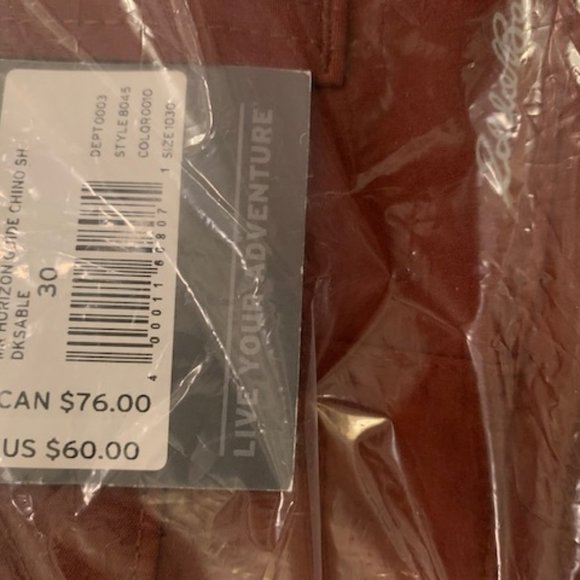 Horizon Guide 10" Chino Shorts - Dark Sable - Picture 4 of 4